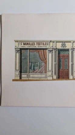 Lithographie "Ste Noailles Textiles" – Catherine d'Ortoli