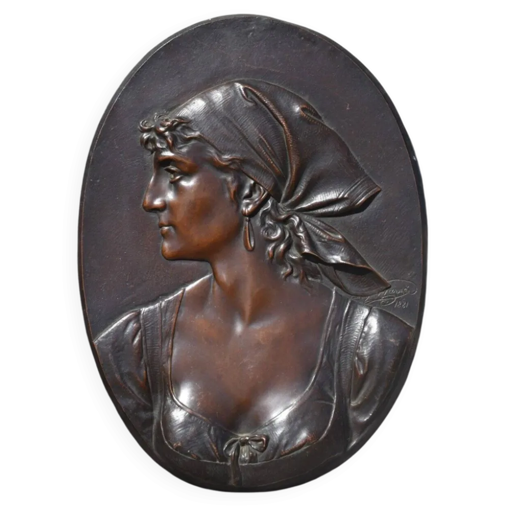 Léopold Harzé, Buste de paysanne (1881)