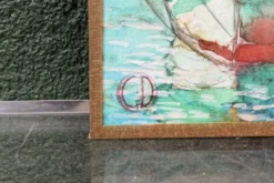 Lot de 3 aquarelles marines, signées Ghodrat Delbasteh