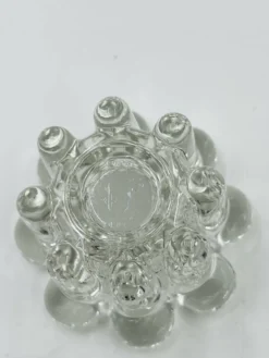 Lot de 6 bougeoirs fleurs vintage par VMC Reims - Années 60