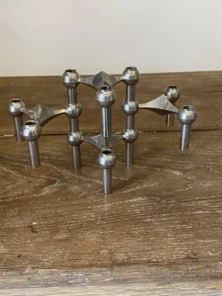 Lot de 4 bougeoirs s22 modulables nagel vintage 1970