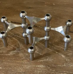 Lot de 4 bougeoirs s22 modulables nagel vintage 1970