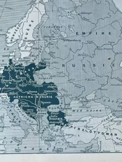 Lot de 2 cartes “Grande Guerre” - Europe et Planisphère 18x29cm