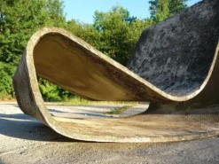 Lot de 2 chaises à bascule Loop Garden, édition originale, par Willy Guhl pour Eternit AG, Suisse, années 1950