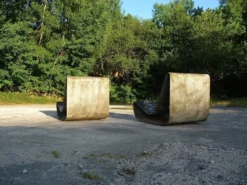 Lot de 2 chaises à bascule Loop Garden, édition originale, par Willy Guhl pour Eternit AG, Suisse, années 1950