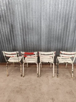 Lot de 4 chaises bistrot Tolix vintage