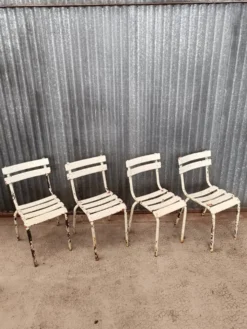 Lot de 4 chaises bistrot Tolix vintage