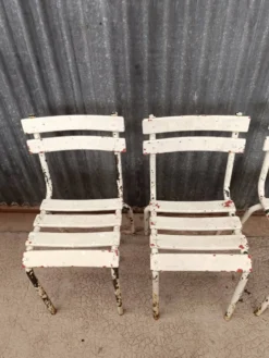 Lot de 4 chaises bistrot Tolix vintage