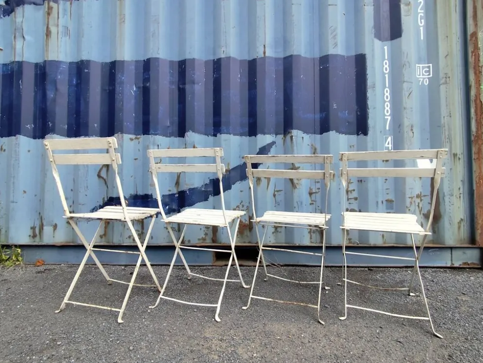 Lot de 4 chaises de jardin