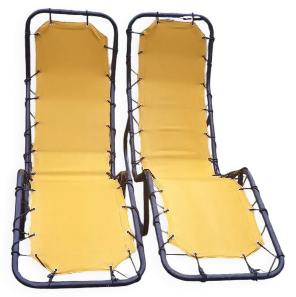 Lot de 2 chaises longues