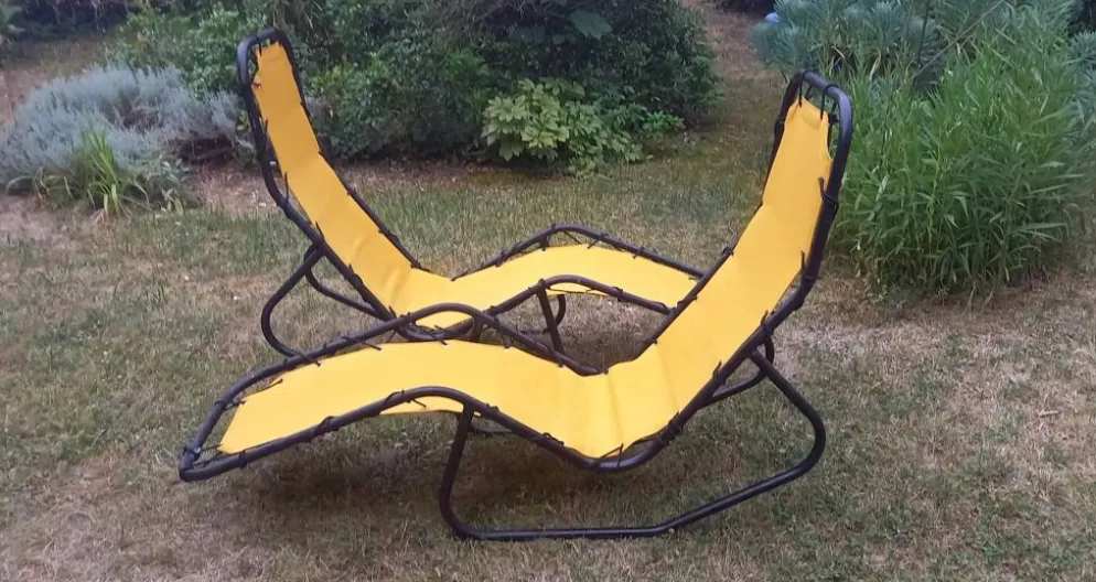 Lot de 2 chaises longues