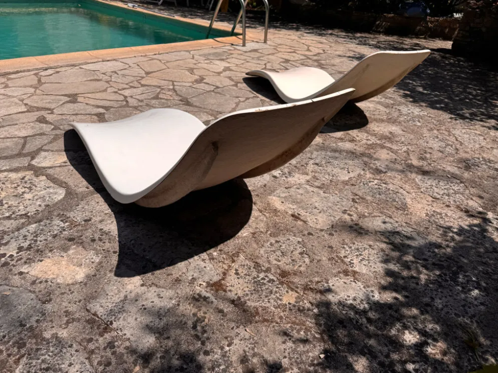 Lot de 3 chaises longues Zublena