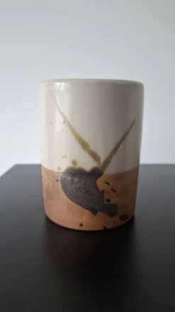 Lot de deux mini vase Poterie La Colombe