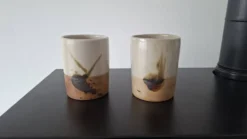 Lot de deux mini vase Poterie La Colombe