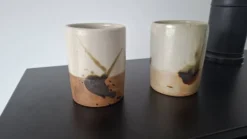 Lot de deux mini vase Poterie La Colombe