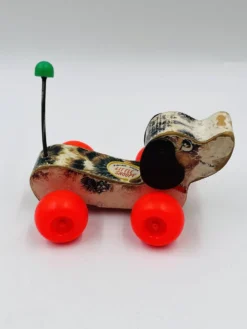 Lot de 4 jouets en bois Fisher-price années 60