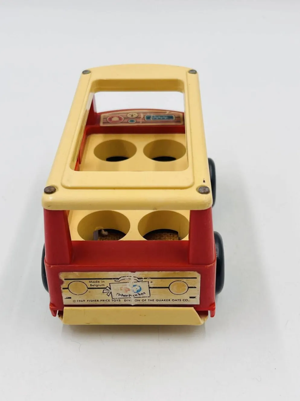Lot de 4 jouets en bois Fisher-price années 60