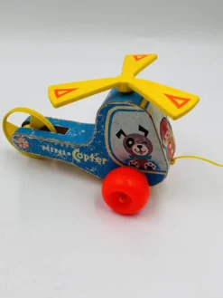 Lot de 4 jouets en bois Fisher-price années 60