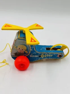 Lot de 4 jouets en bois Fisher-price années 60