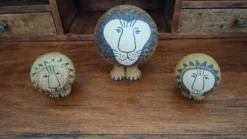 Lot de 3 lions en céramique Lisa larson/ Gustavsberg
