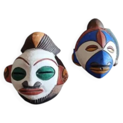 Lot de 2 masques passeport ethniques