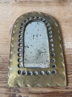 Lot de 4 miroirs en laiton vintage