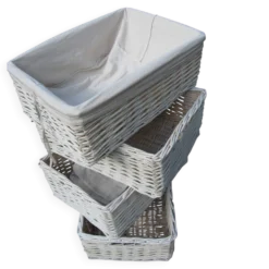 lot de 4 paniers osier grande dimension