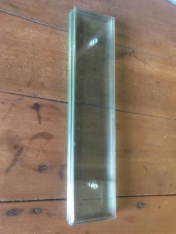 Lot de 5 plaques de propeté en verre biseauté GM