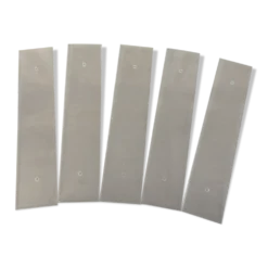 Lot de 5 plaques de propeté en verre biseauté GM