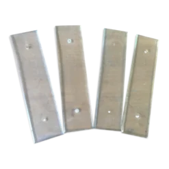 Lot de 4 plaques de propreté en verre biseauté GM