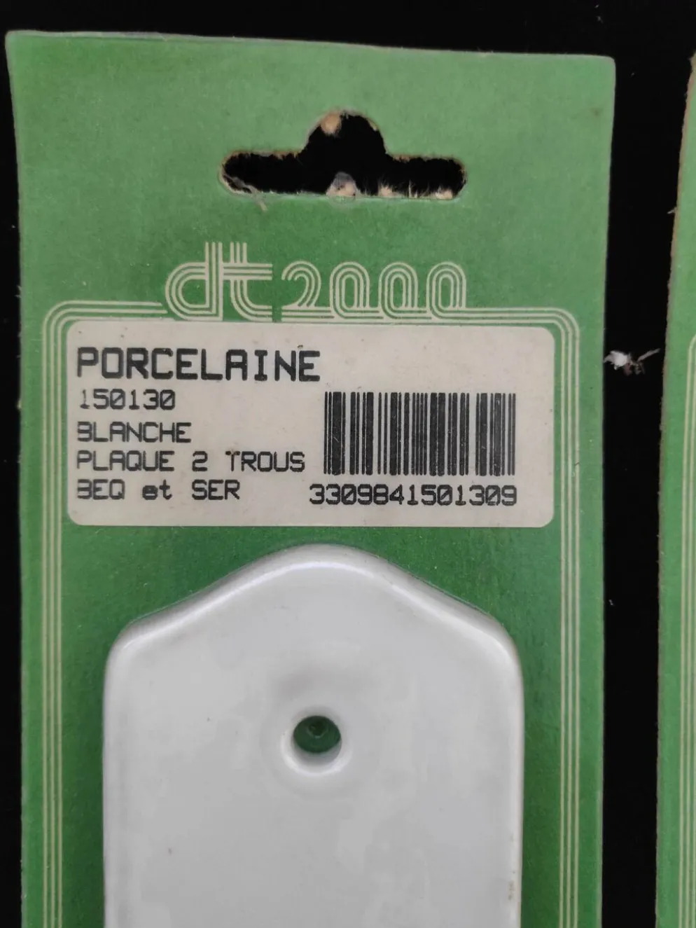 Lot de 4 plaques de propreté porcelaine