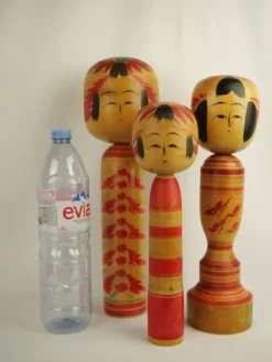 Lot de 3 poupées kokeshi ( grande taille )