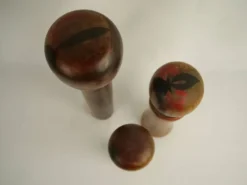Lot de 3 poupées kokeshi (taille moyenne)