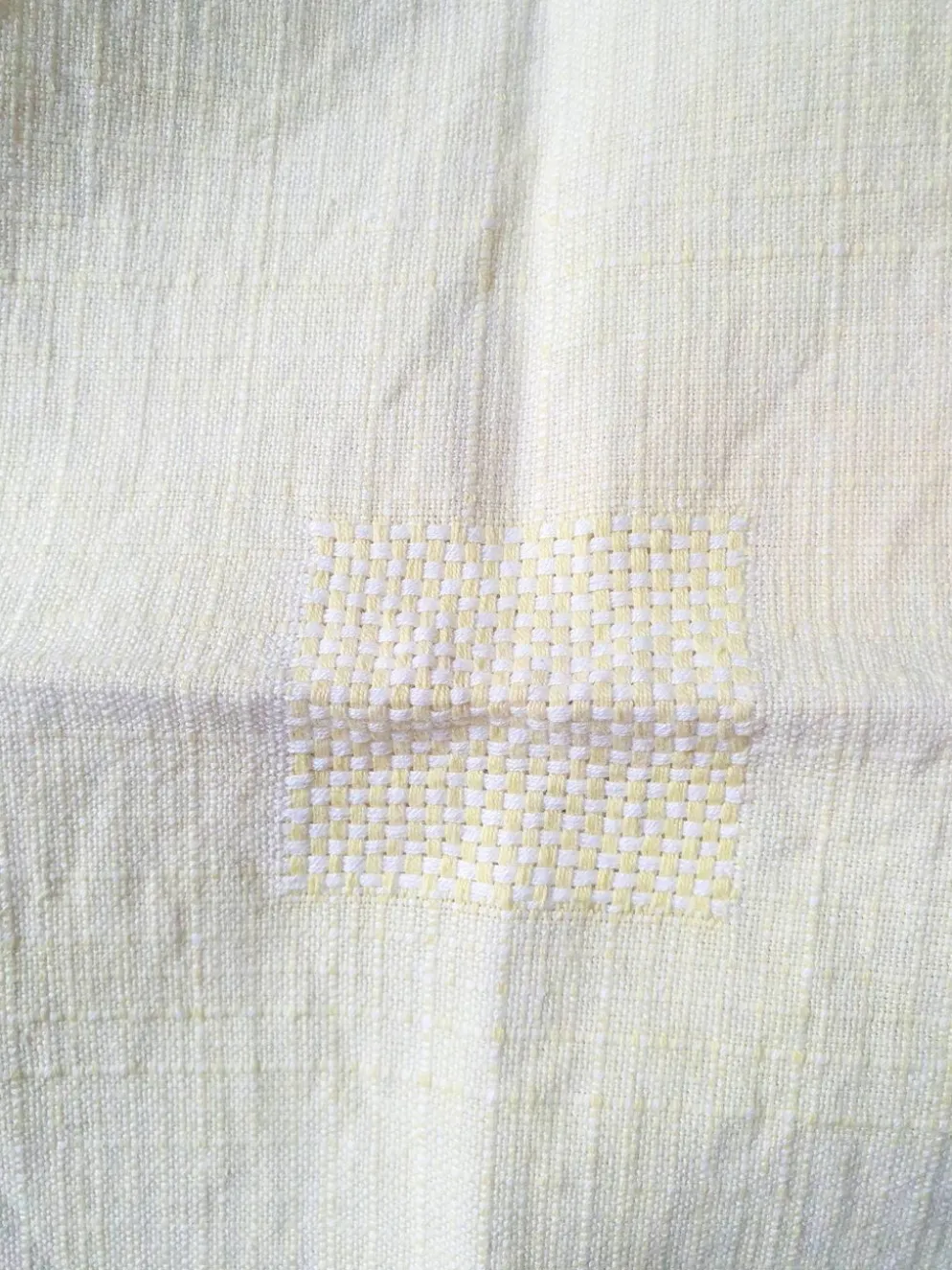 Lot de 5 serviettes anciennes teinte à la main