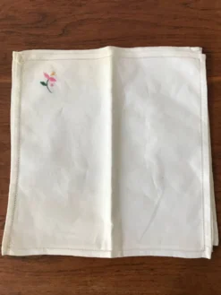 Lot de serviettes de table brodées