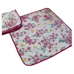 Lot de 5 serviettes de table des années 70