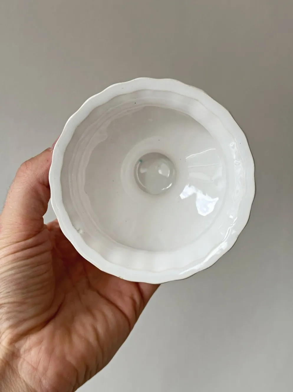 Lot trois cache-pots céramique blanche