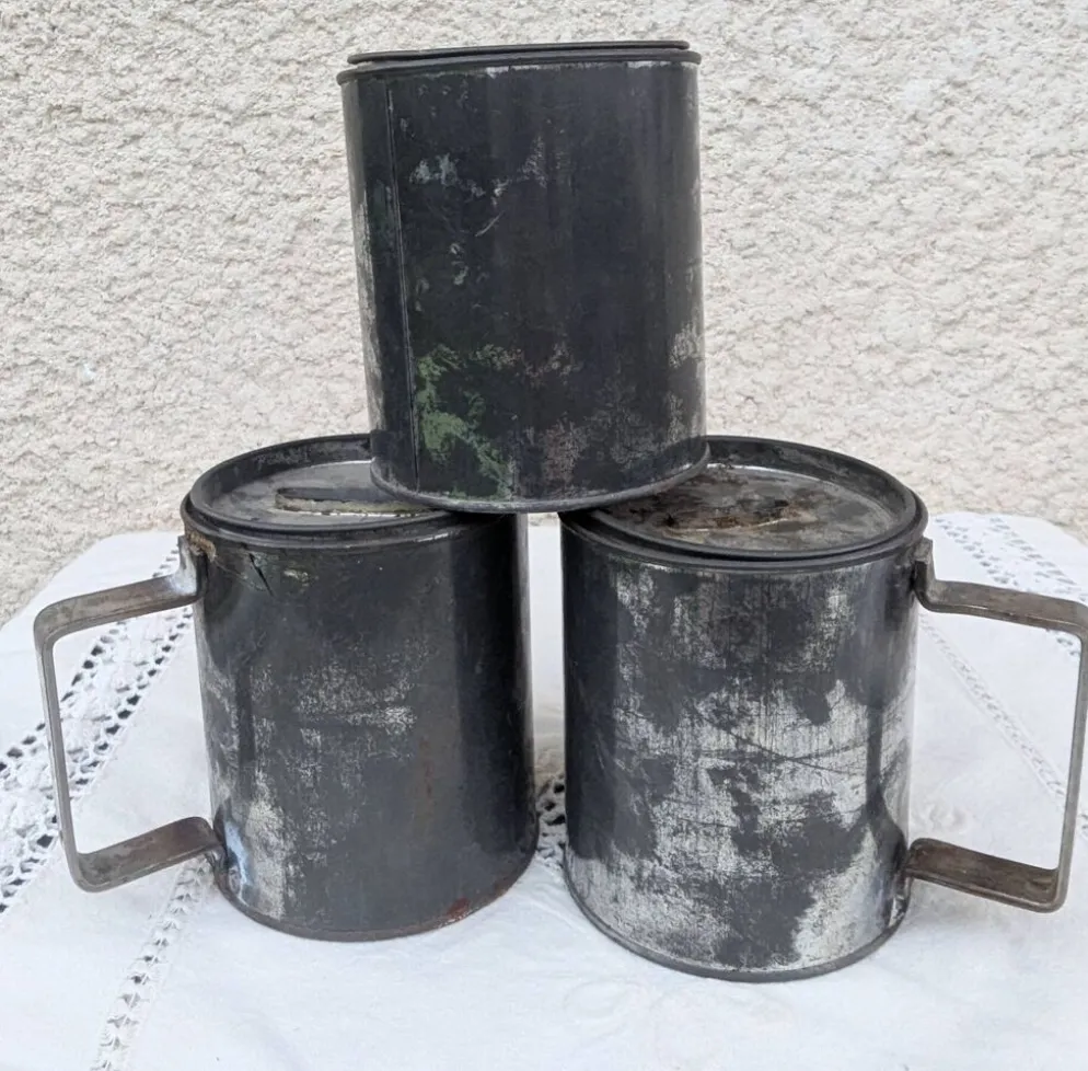 Lot 3 urnes de collecte Charité vintage Tirelire Boîte Art Populaire