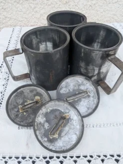 Lot 3 urnes de collecte Charité vintage Tirelire Boîte Art Populaire