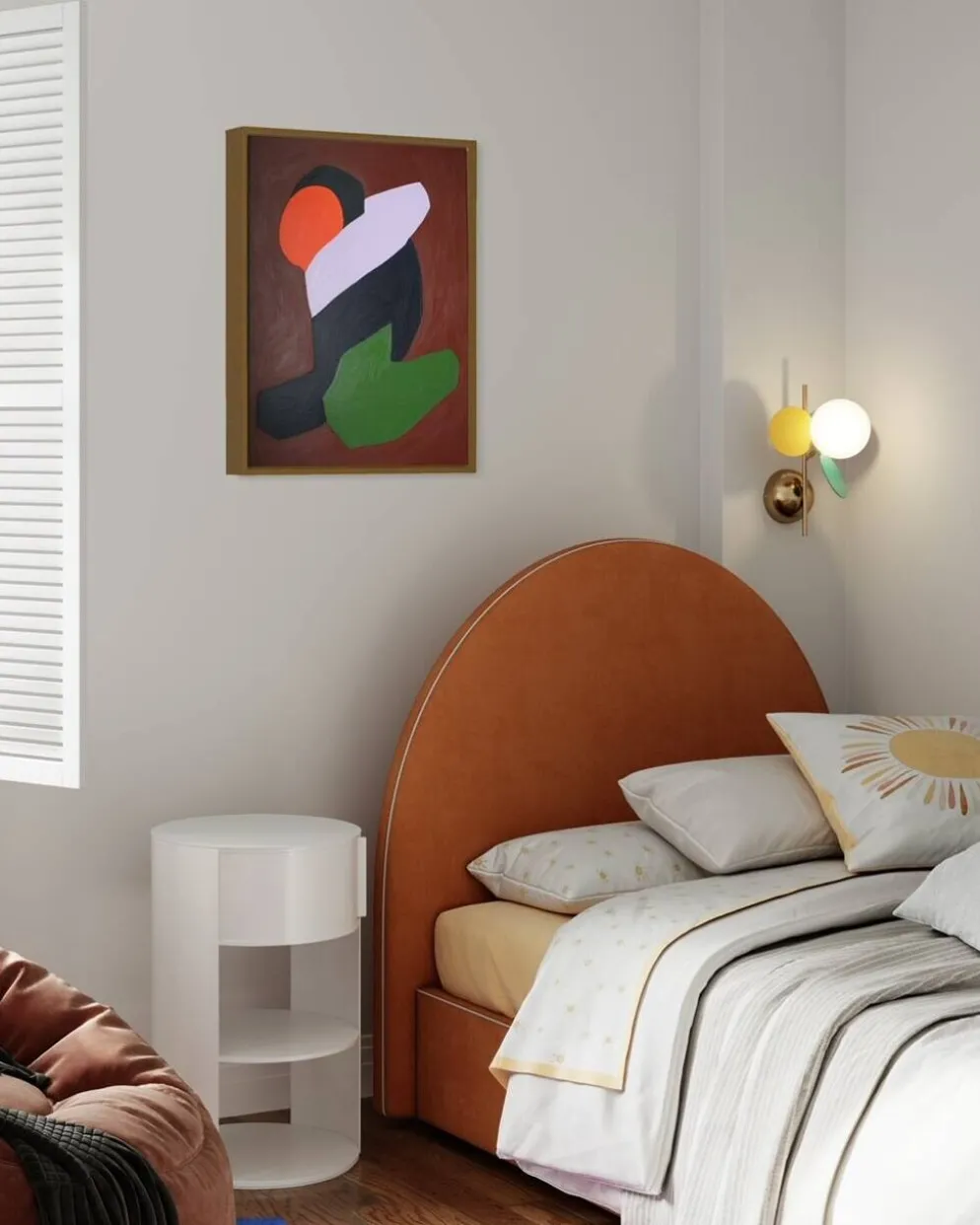 Lovers peinture couple minimaliste
