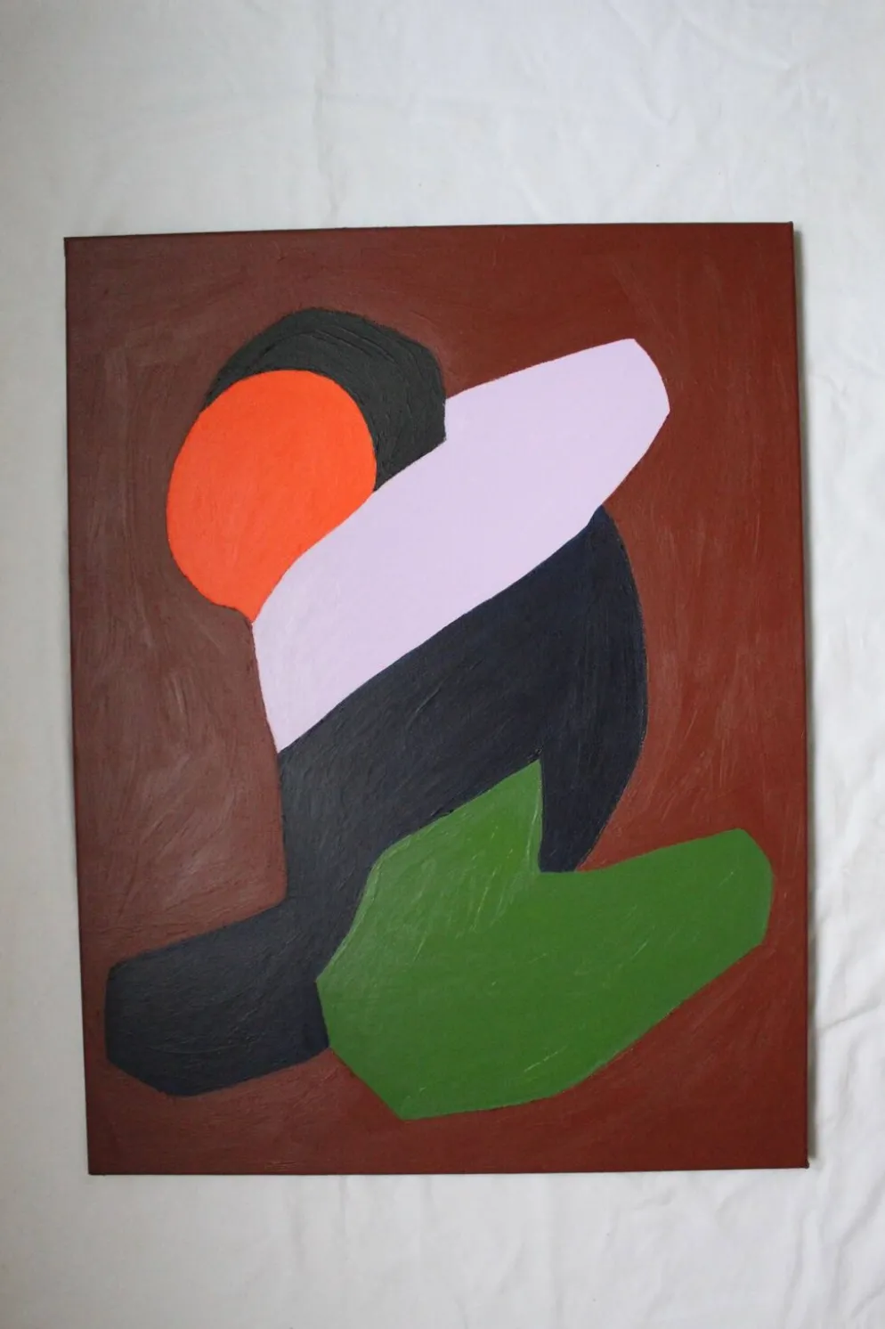 Lovers peinture couple minimaliste