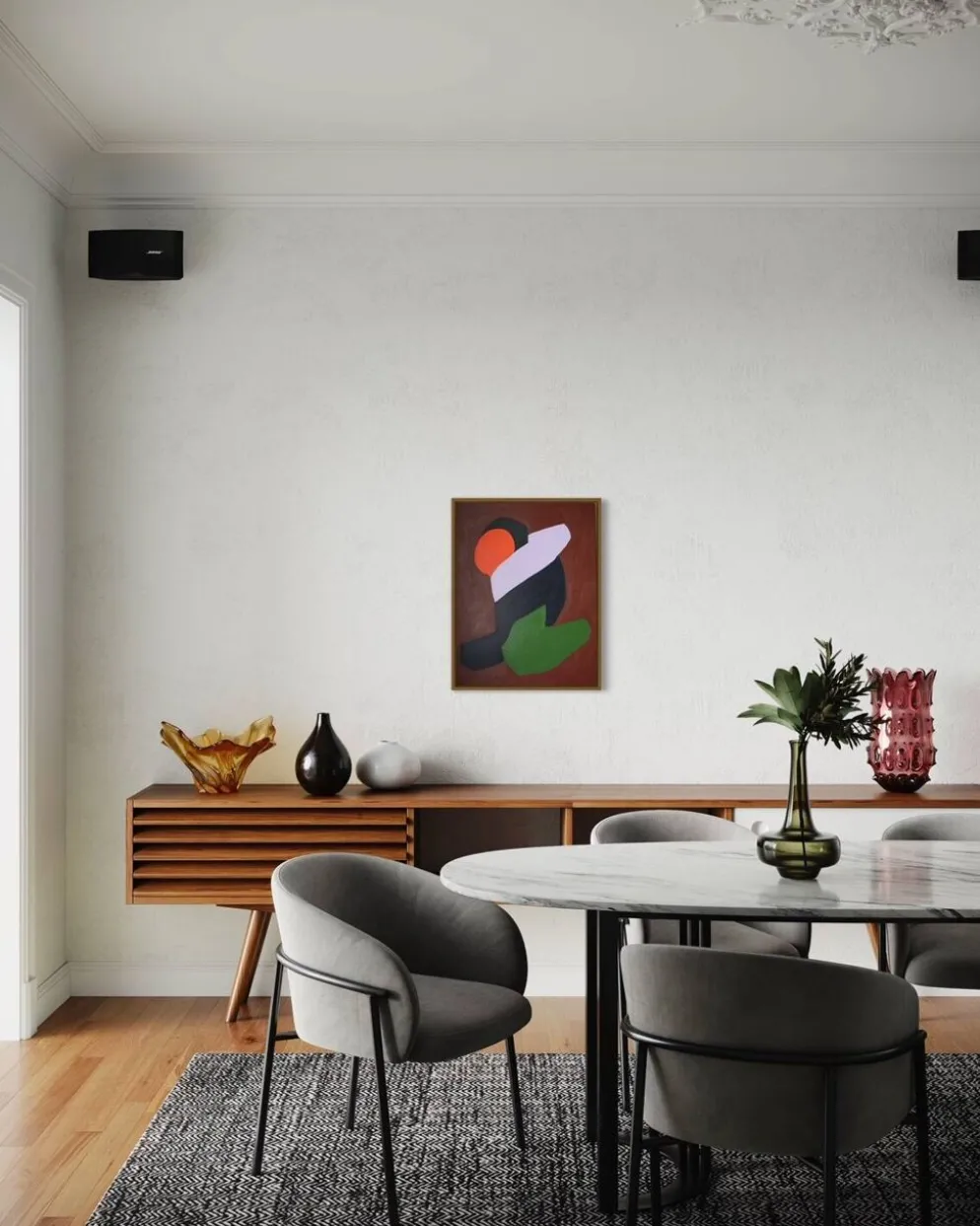 Lovers peinture couple minimaliste