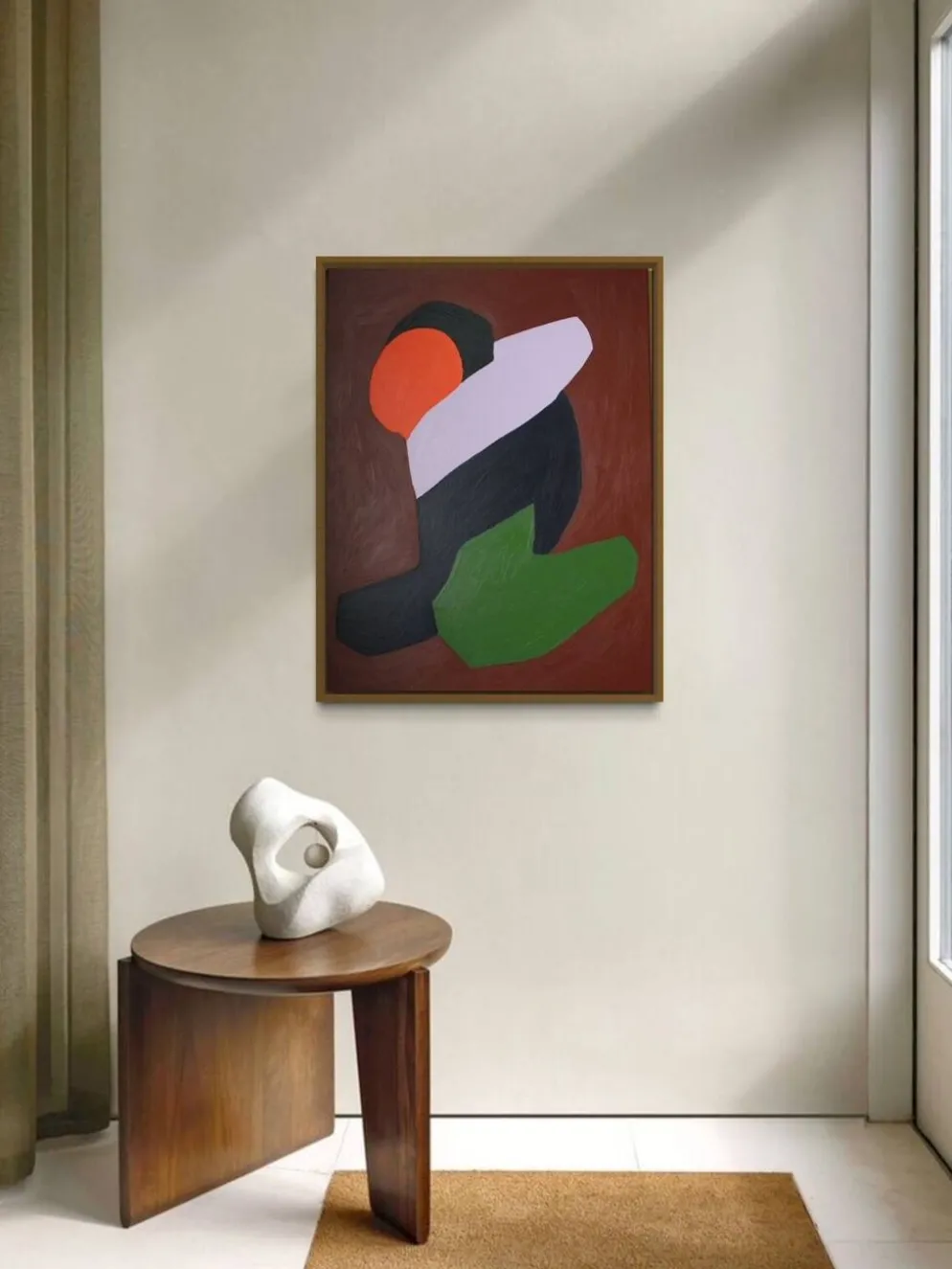 Lovers peinture couple minimaliste