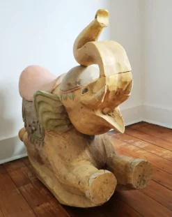 Éléphant à bascule, travail indien, 65 x 67 cm