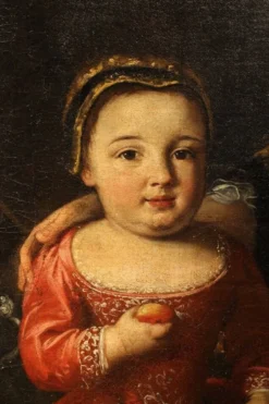 Lucia Casalini Torelli, Portrait de la famille noble italienne des Zanardi, 1740, huile sur toile.