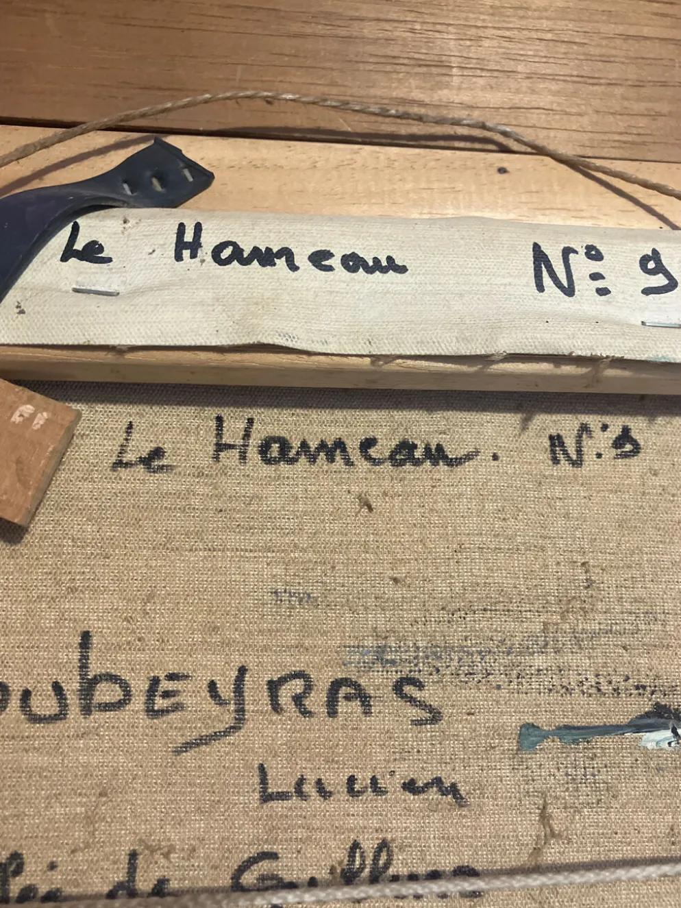 Lucien Soubeyras – Le Hameau – Huile au couteau – Paysage de Provence
