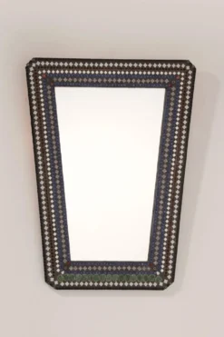 Magnifique miroir mural en mosaïque scandinave des années 1960