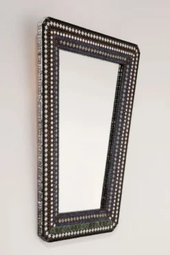 Magnifique miroir mural en mosaïque scandinave des années 1960