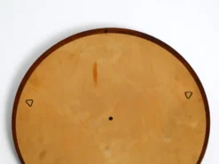 Magnifique miroir mural rond en teck des années 1960 par TH. POSS 'EFTF Copenhague Danemark