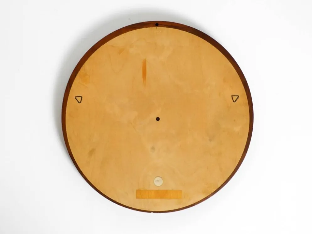 Magnifique miroir mural rond en teck des années 1960 par TH. POSS 'EFTF Copenhague Danemark